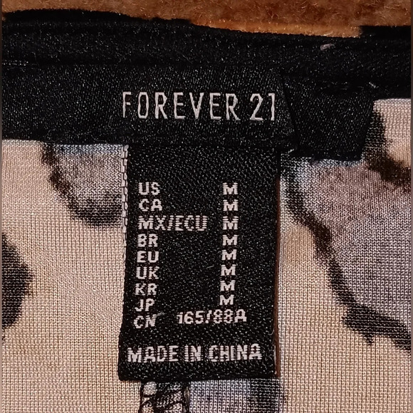 Juniors Forever 21 Mini Dress Size M Cheetah Print - Picture 3 of 4